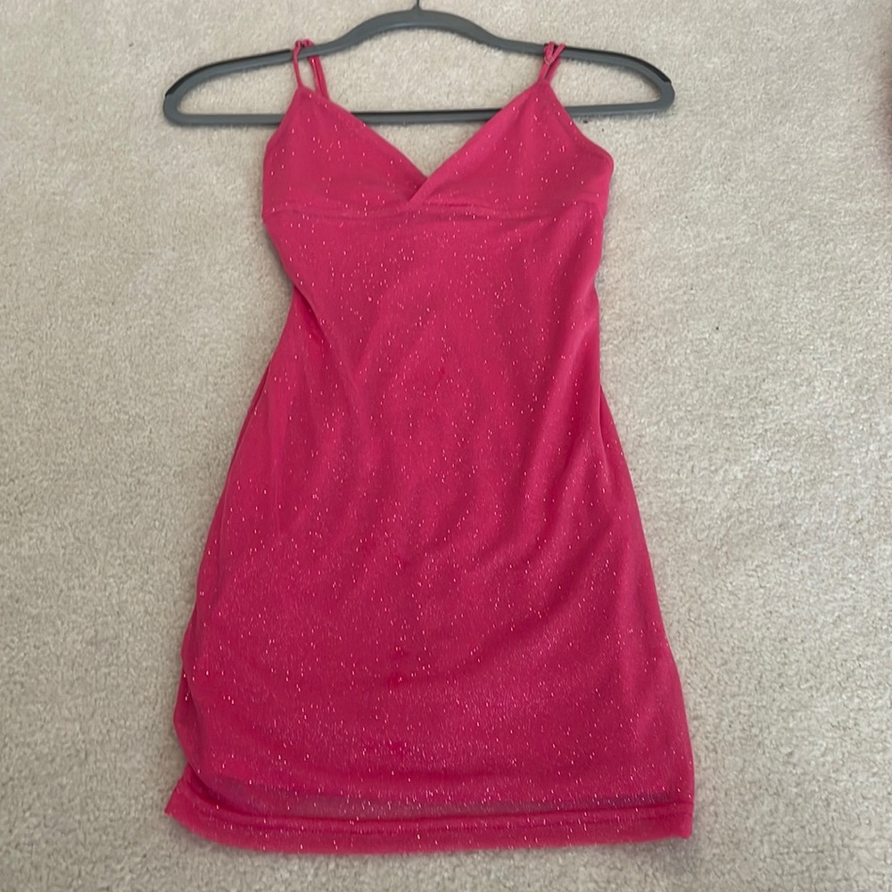 Superdown Pink Sparkly Minidress size XS